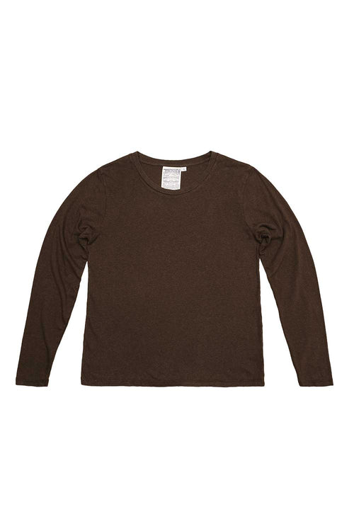 Encanto Long Sleeve Tee | Jungmaven Hemp Clothing & Accessories / Color: Coffee Bean