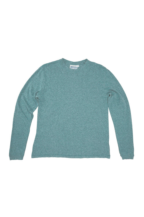 Heathered Jung Long Sleeve Tee | Jungmaven Hemp Clothing & Accessories / Color: Deep Teal