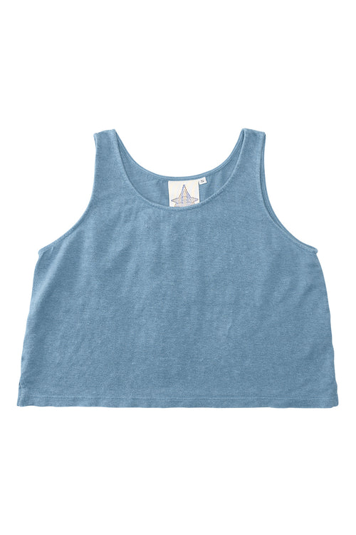 Sophie 100% Hemp Cropped Tank Top - Sale Colors | Jungmaven Hemp Clothing & Accessories / Color: Blue Heaven