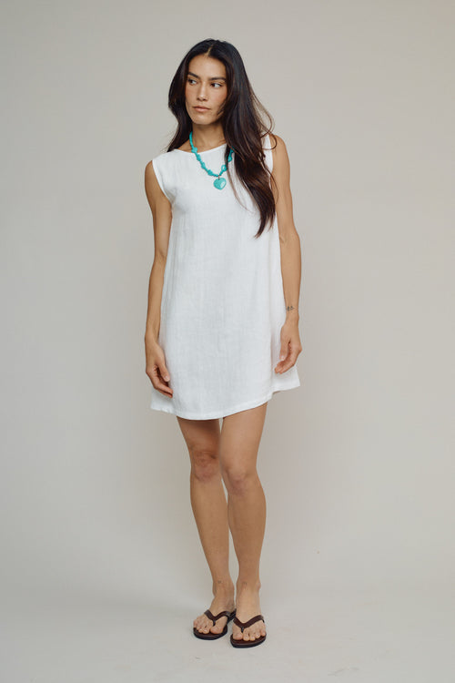 Baez 100% Hemp Dress | Jungmaven Hemp Clothing & Accessories / model_desc: Jenna is 5’10” wearing S