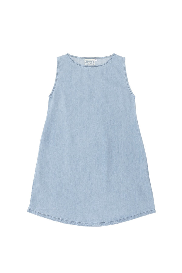 Baez Summer Denim Dress | Jungmaven Hemp Clothing & Accessories / Color: Light