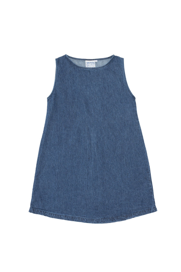 Baez Summer Denim Dress | Jungmaven Hemp Clothing & Accessories / Color: Medium