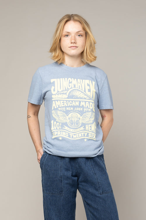 Pop up Baja Tee | Jungmaven Hemp Clothing & Accessories / model_desc: Abigail is 5’4” wearing XS
