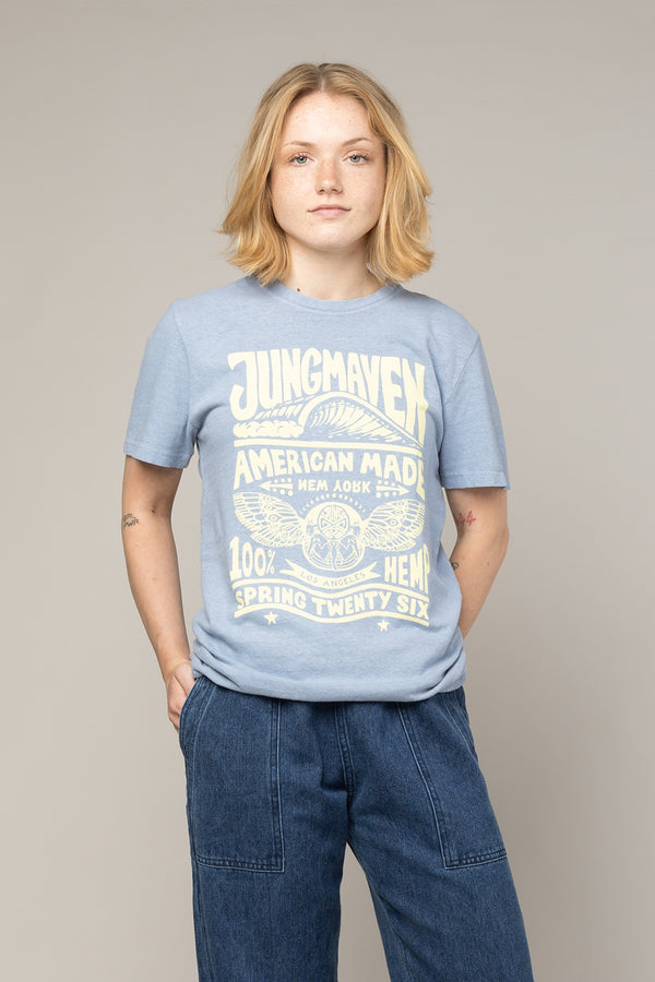 Pop up Baja Tee | Jungmaven Hemp Clothing & Accessories / model_desc: Abigail is 5’4” wearing XS