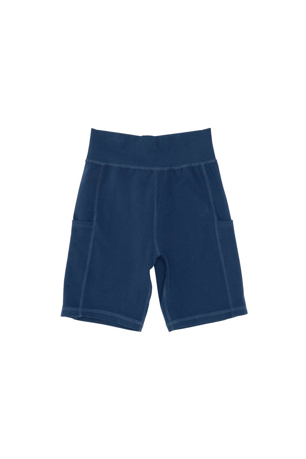 Bike Short with Pockets | Jungmaven Hemp Clothing & Accessories / Color: Deep Indigo