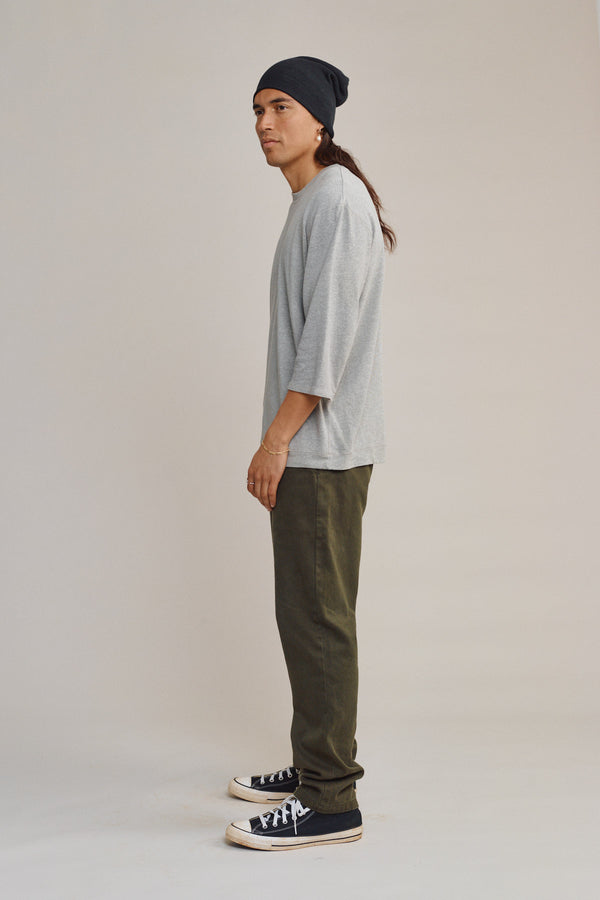 Heathered Cardiff 3/4 Sleeve Tee | Jungmaven Hemp Clothing & Accessories / Color: