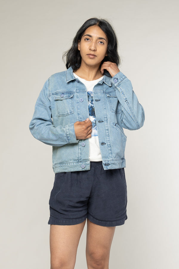 Celeste Denim Jacket | Jungmaven Hemp Clothing & Accessories / Color: