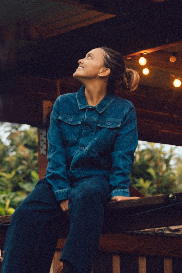 Celeste Denim Jacket | Jungmaven Hemp Clothing & Accessories / Color: