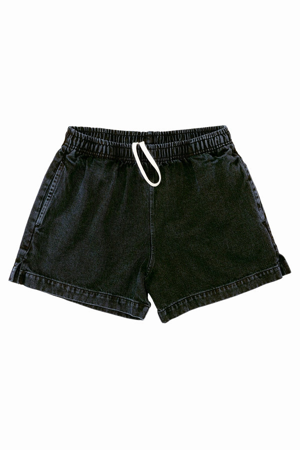 Cóbano Denim Short | Jungmaven Hemp Clothing & Accessories / Color: Black Indigo
