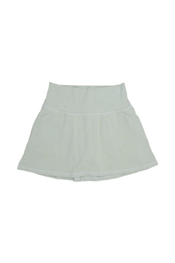 Court Skort | Jungmaven Hemp Clothing & Accessories / Color: Stormy Green
