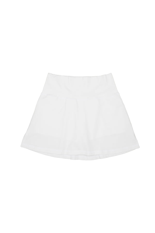 Court Skort | Jungmaven Hemp Clothing & Accessories / Color: Washed White