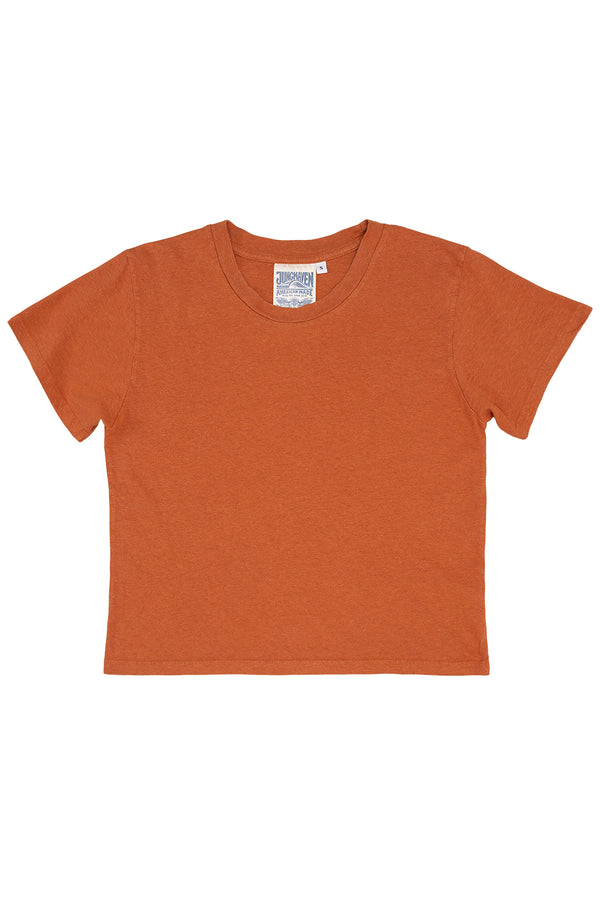 Cropped Lorel Tee | Jungmaven Hemp Clothing & Accessories / Color: Pumpkin Spice