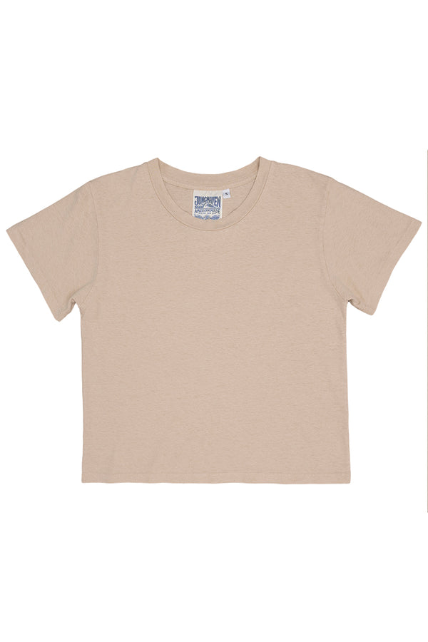 Cropped Lorel Tee | Jungmaven Hemp Clothing & Accessories / Color: Stucco Beige 