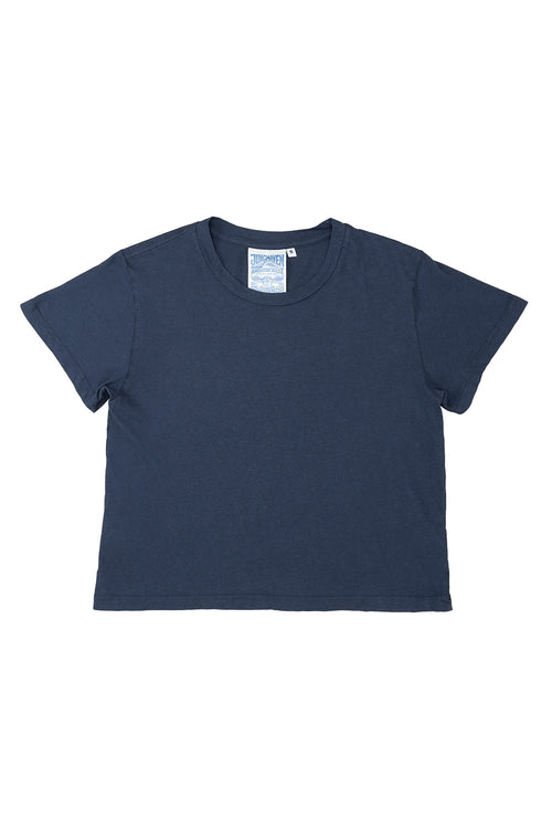 Cropped Ojai Tee | Jungmaven Hemp Clothing & Accessories / Color: Navy