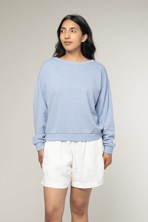 Cruz Cropped Sweatshirt | Jungmaven Hemp Clothing & Accessories / model_desc: Davina is 5’7” wearing M