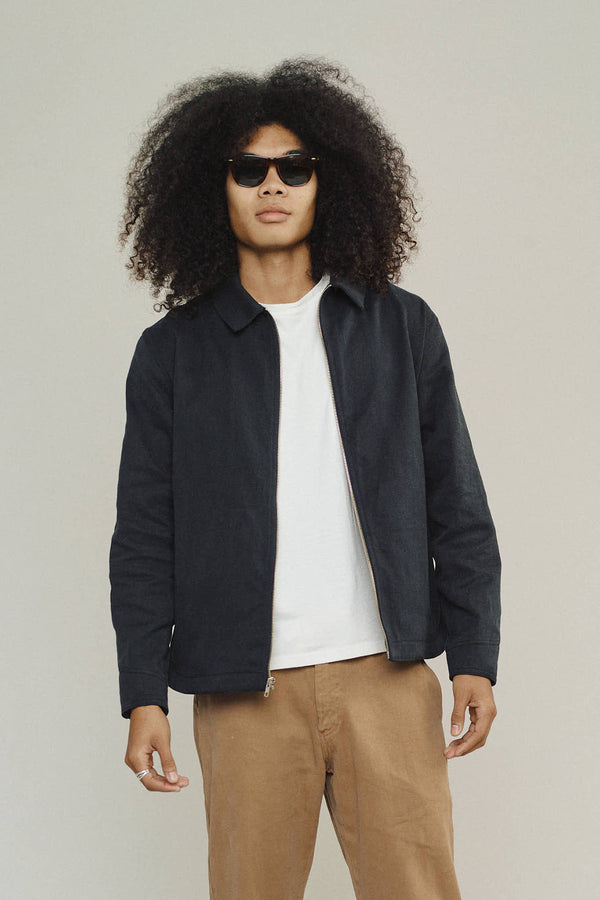 Dunlap Jacket | Jungmaven Hemp Clothing & Accessories / model_desc: Chaz 6’2” wearing size L