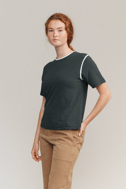 Dunphy Tee | Jungmaven Hemp Clothing & Accessories / model_desc: Sydney is 5’8” wearing M