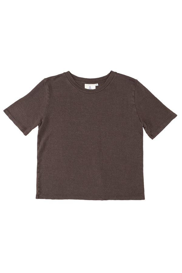 Dakota - 100% Hemp Cropped Tee | Jungmaven Hemp Clothing & Accessories / Color: Coffee Bean
