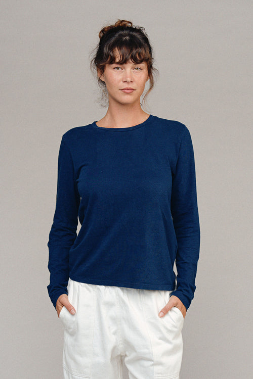 Encanto Long Sleeve Tee | Jungmaven Hemp Clothing & Accessories / model_desc: Sydney is 5’8” wearing S