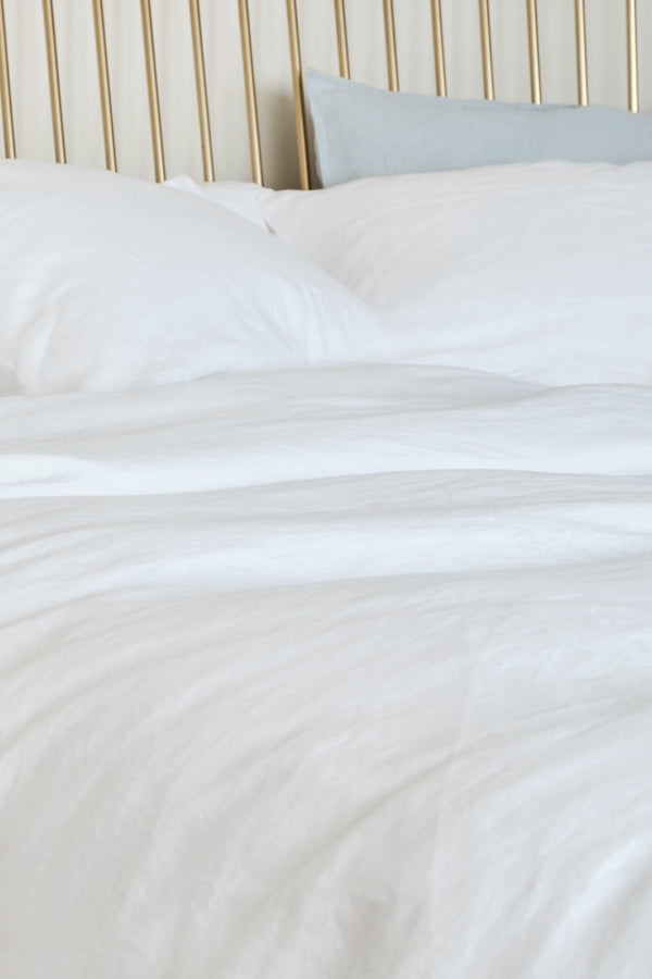 Evenfall Duvet Cover | Jungmaven Hemp Clothing & Accessories Color: White
