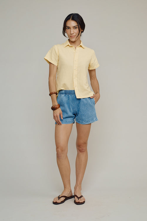 Cobano Short | Jungmaven Hemp Clothing & Accessories / model_desc: Jenna is  5’10” wearing XS