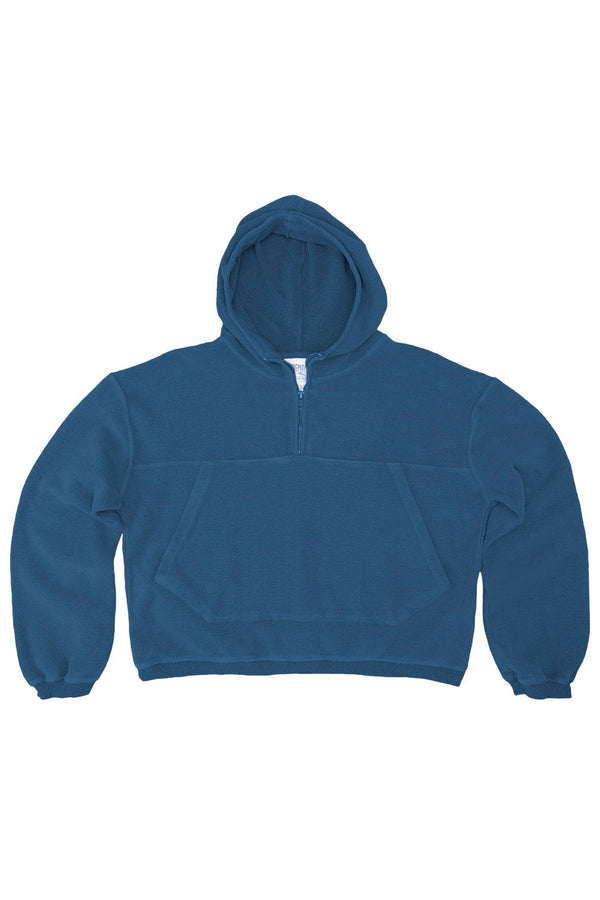 Heathered Osprey Cropped Sweatshirt | Jungmaven Hemp Clothing & Accessories / Color: Deep Indigo
