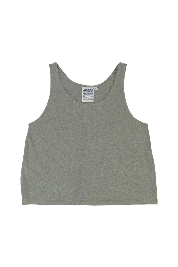 Heathered Cropped Tank | Jungmaven Hemp Clothing & Accessories / Color: Olive Green