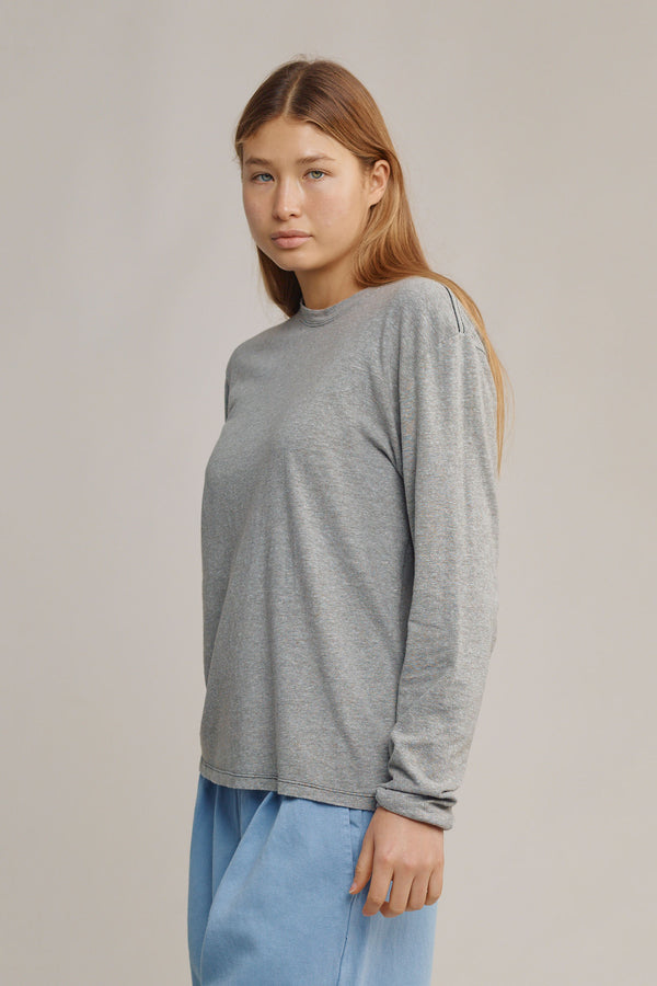 Heathered Jung Long Sleeve Tee | Jungmaven Hemp Clothing & Accessories / Color: