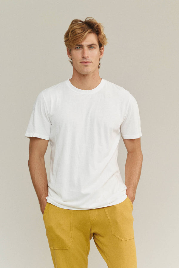 Basic Tee | Jungmaven Hemp Clothing & Accessories / model_desc: Louis is 6’0” wearing L