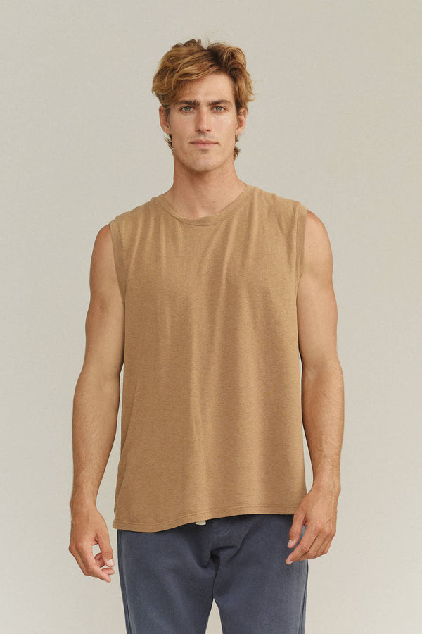Malibu Muscle Tee | Jungmaven Hemp Clothing & Accessories / model_desc: Louis is 6’0” wearing M