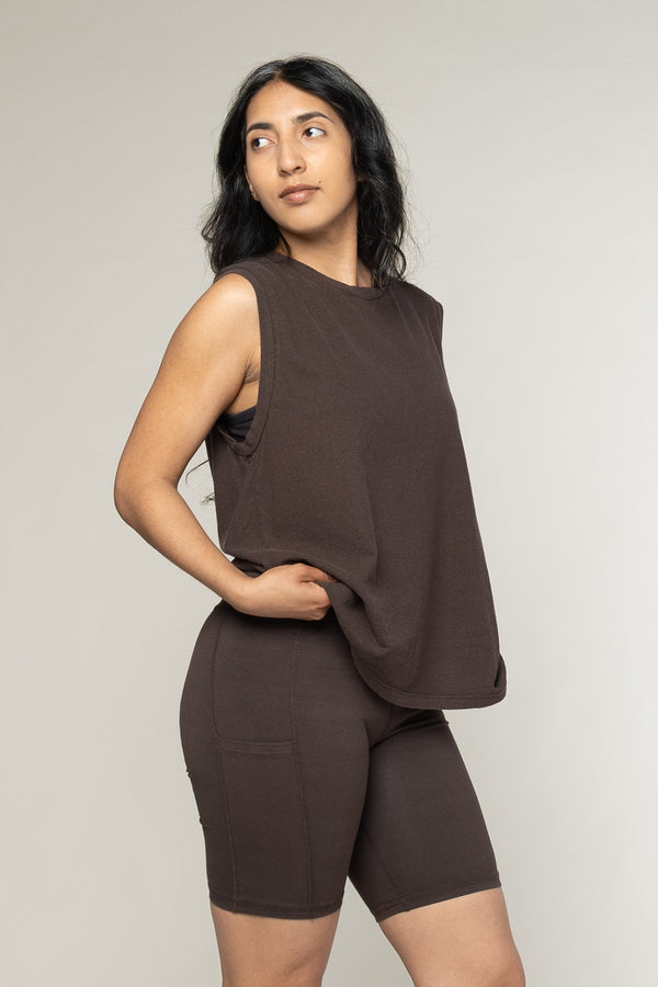 Malibu Muscle Tee | Jungmaven Hemp Clothing & Accessories / model_desc: Davina is 5’7” wearing S