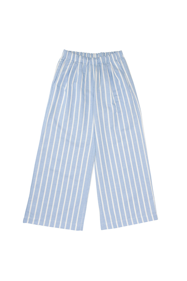 Melrose Pant | Jungmaven Hemp Clothing & Accessories / Color: Light Blue/White Stripe