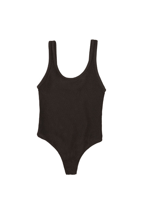 Mesh Bodysuit | Jungmaven Hemp Clothing & Accessories / Color: Coffee Bean