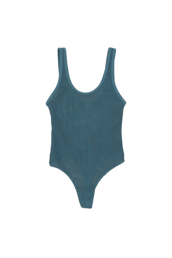 Mesh Bodysuit | Jungmaven Hemp Clothing & Accessories / Color: Deep Teal