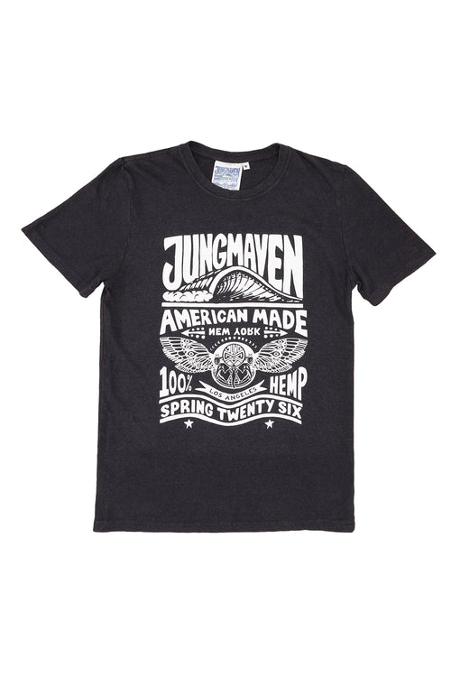 Pop Up Baja Tee  | Jungmaven Hemp Clothing & Accessories / Color: Black