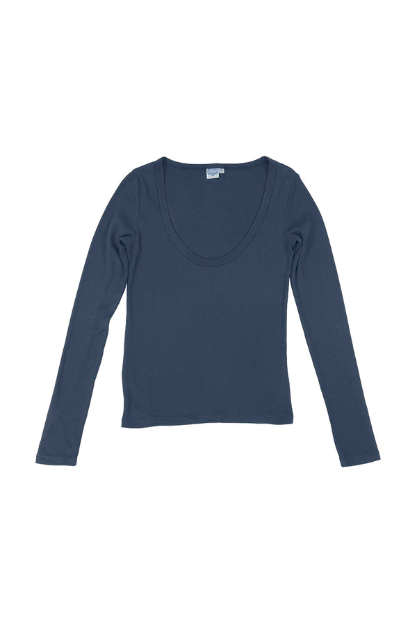 Paseo Long Sleeve Tee | Jungmaven Hemp Clothing & Accessories / Color: Navy