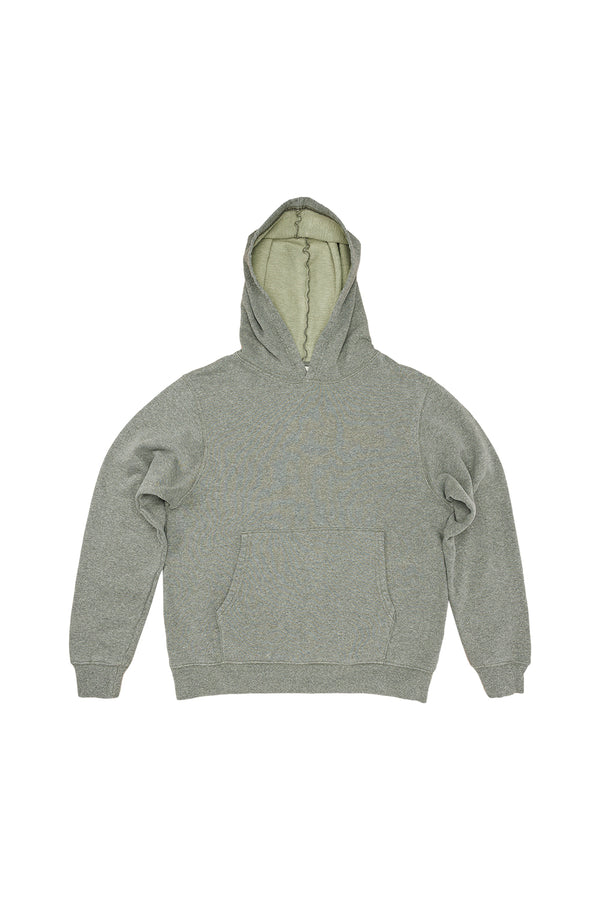Heathered Powell Hooded Sweatshirt | Jungmaven Hemp Clothing & Accessories / Color: Olive Green
