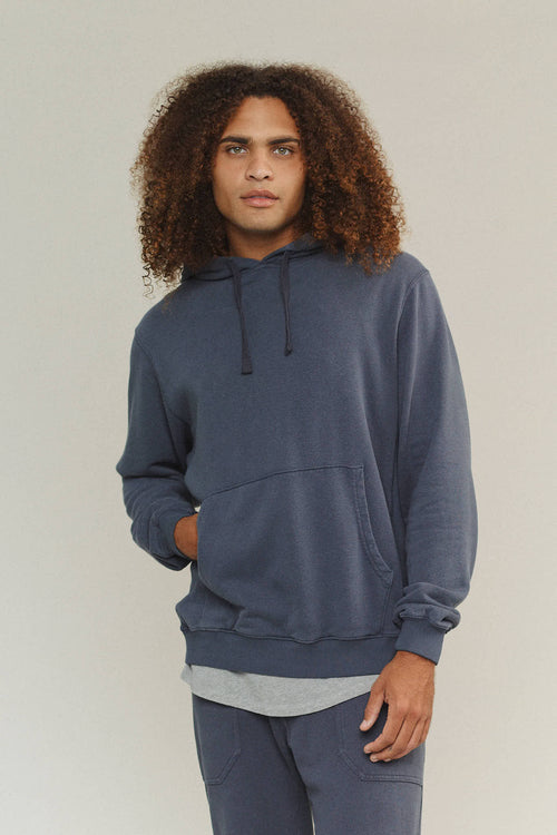 Montauk Hooded Sweatshirt | Jungmaven Hemp Clothing & Accessories / model_desc: Davon is 6’0” wearing L