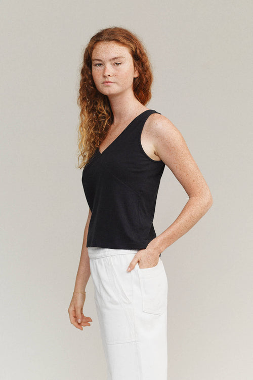 Fiesta Tank| Jungmaven Hemp Clothing & Accessories / model_desc: Sydney is 5’8” wearing S