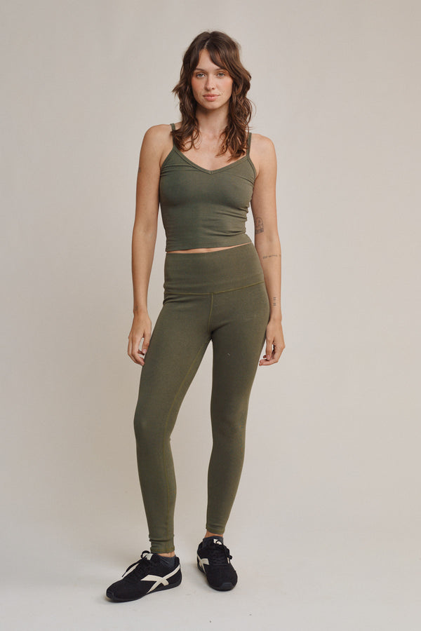 Orosi Leggings | Jungmaven Hemp Clothing & Accessories / model_desc: Tatchi is 5’9” wearing XS