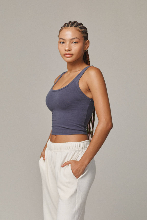 Sporty Tank | Jungmaven Hemp Clothing & Accessories / model_desc: Lana is 5’5” wearing S
