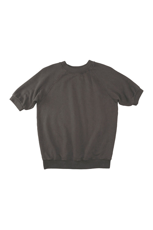 Short Sleeve Raglan Fleece Sweatshirt | Jungmaven Hemp Clothing & Accessories / Color: Coffee Bean