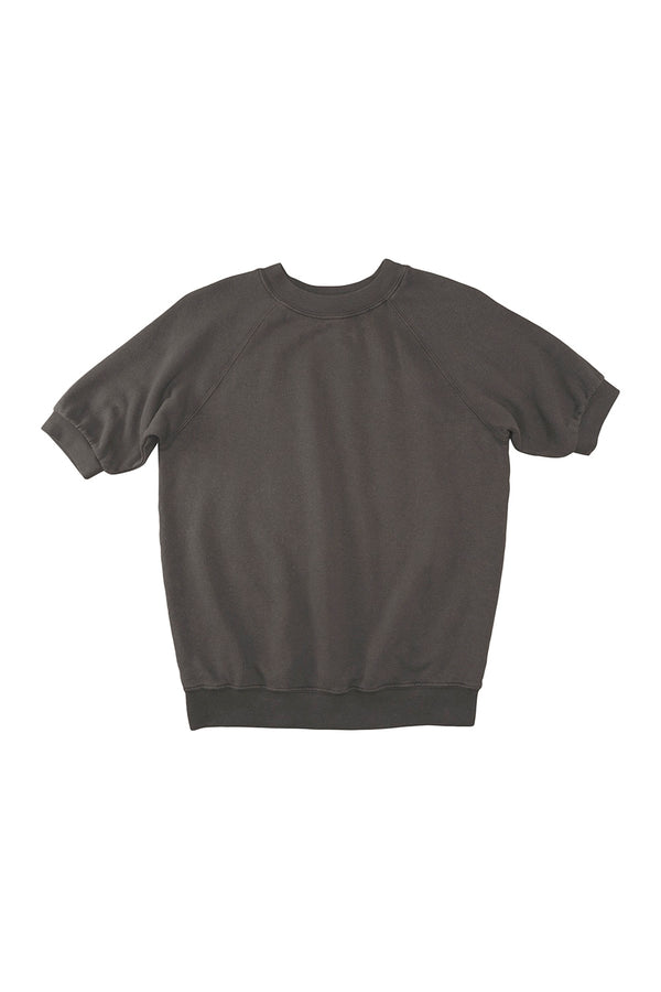 Short Sleeve Raglan Fleece Sweatshirt | Jungmaven Hemp Clothing & Accessories / Color: Coffee Bean