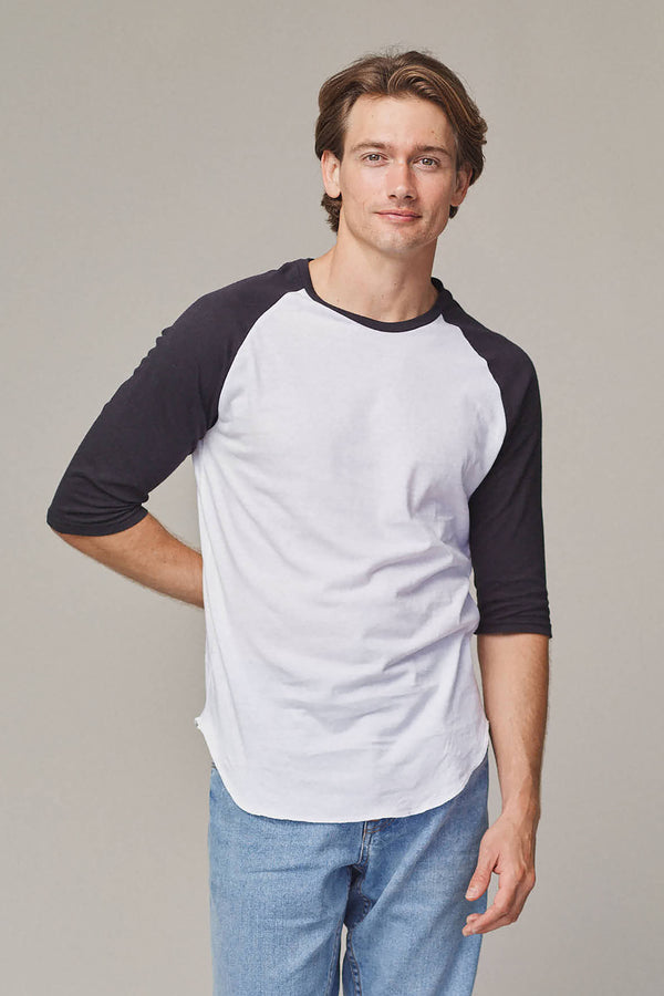 Stones 3/4 Sleeve Raglan | Jungmaven Hemp Clothing & Accessories / Color: