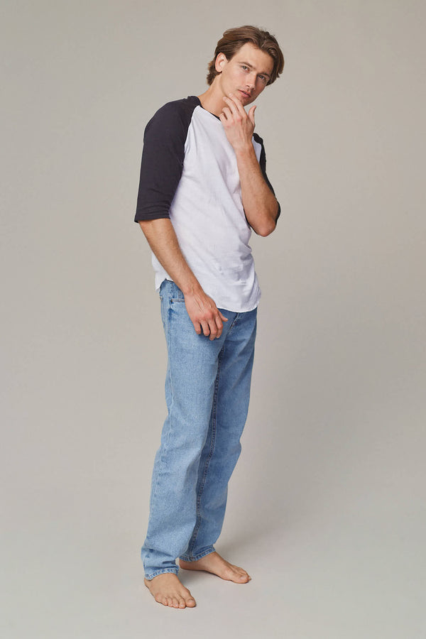 Stones 3/4 Sleeve Raglan | Jungmaven Hemp Clothing & Accessories / Color: