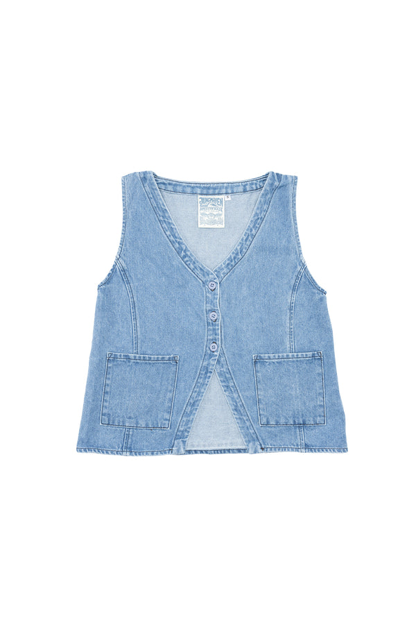 Sienna Denim Vest | Jungmaven Hemp Clothing & Accessories / Color: Light