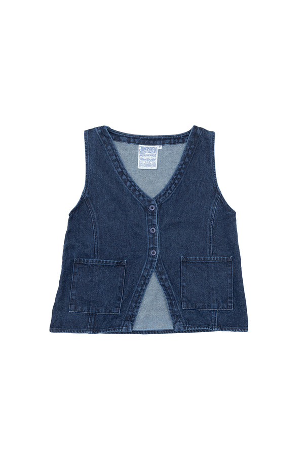 Sienna Denim Vest | Jungmaven Hemp Clothing & Accessories / Color: Medium