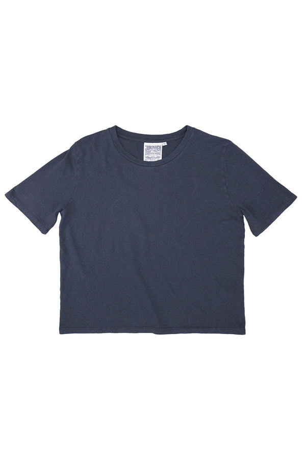 Silverlake Cropped Tee | Jungmaven Hemp Clothing & Accessories / Color: Navy