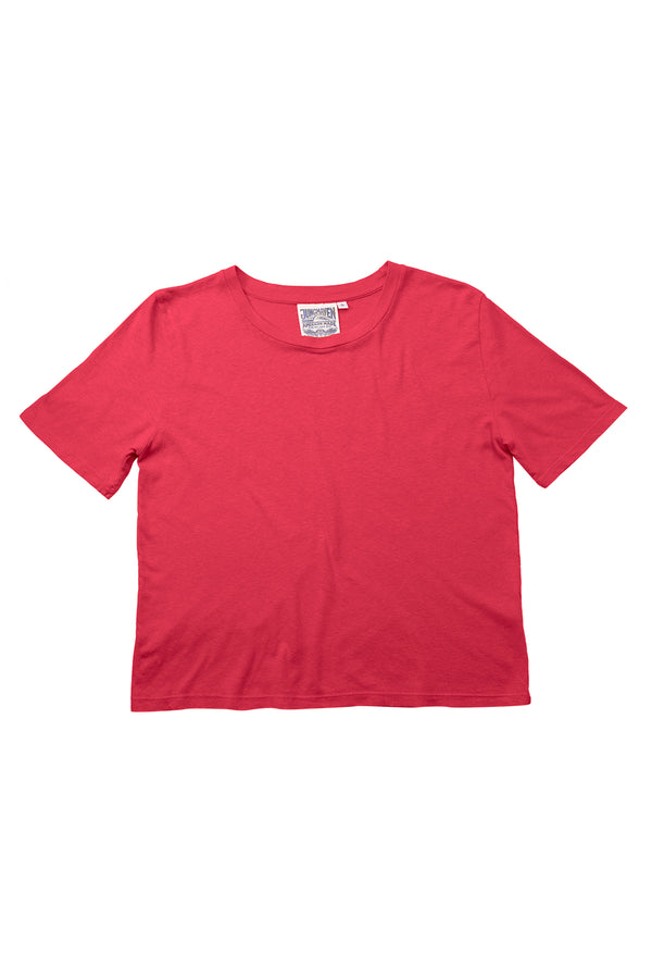 Silverlake Cropped Tee - Sale Colors | Jungmaven Hemp Clothing & Accessories / Color: Poppy Red