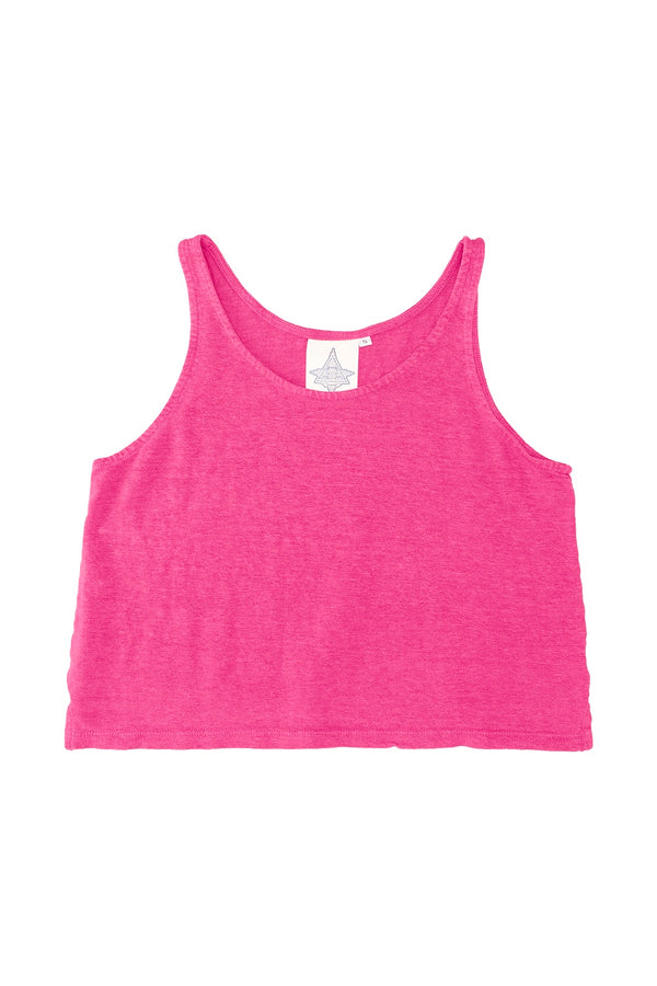 Sophie 100%  Hemp Cropped Tank Top - Sale Colors | Jungmaven Hemp Clothing & Accessories / Color: Pink Grapefruit